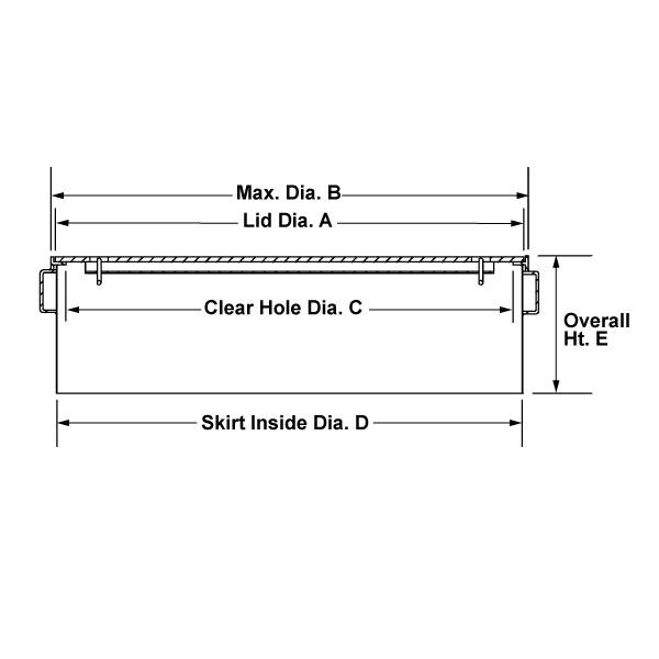 4 x 24 Manhole Frame and Cover Locking Watertight - American Cast Iron  Products, Inc.