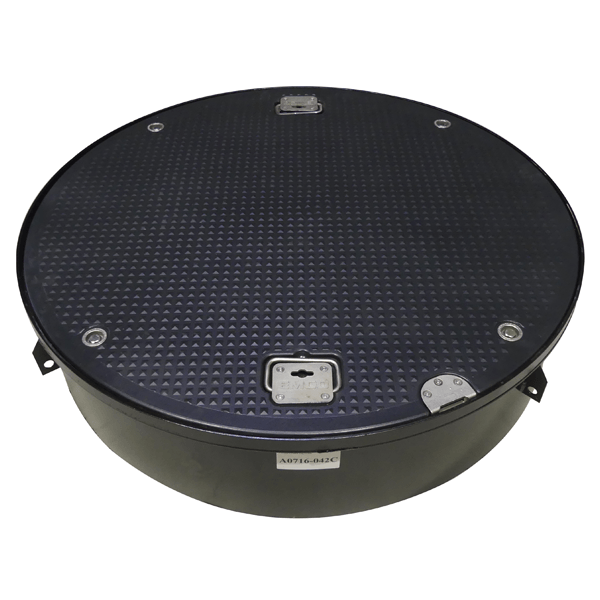 Composite Manhole Cover, Round 42x10, Cam-Lock Lid w D-Seal - Enviro  Design Products